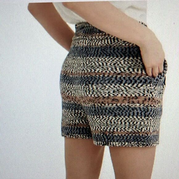 New! Madewell Broadway Stripe Sweater Shorts Size Medium NWT - Picture 2 of 12